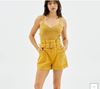 Joanna Paperbag Utility Shirts - Mustard | Minkpink