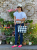 Capri - Black & White Gingham | Liv & Milly