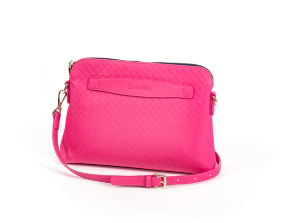 Lucille Cross Body Bag in Hot Pink | Liv & Milly