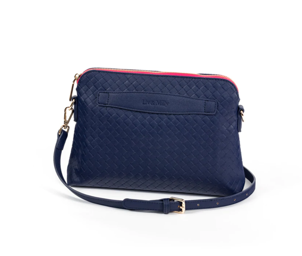 Lucille Cross Body Bag in Navy | Liv & Milly