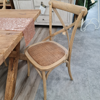 Cross Back Dining Chair | Rustic Elm