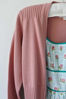 Carly cardigan *organic cotton - Old Rose | Lazybones