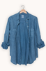 Boyfriend Linen Shirt  - Washed Denim | The Hut