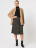 Charlie Check A Line Skirt  - Black | Gordon Smith