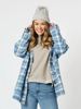 Perisher Check Coat - Cornflower | Threadz