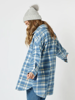 Perisher Check Coat - Cornflower | Threadz