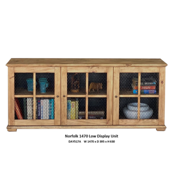 Norfolk 1470 Low Display Unit | Recycled Pine