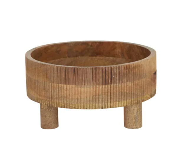 Ulla Wood Footed Bowl | Natural