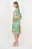 Molly Dress - Guildford Print Green | Naudic