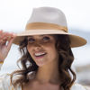 Maui WIde Brim  Fendora Hat - Mix Camel/Camel 58cm (M/L) | Tina M Copenhagen