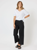 Linen Blend Wide Leg Sailor Pant | Threadz