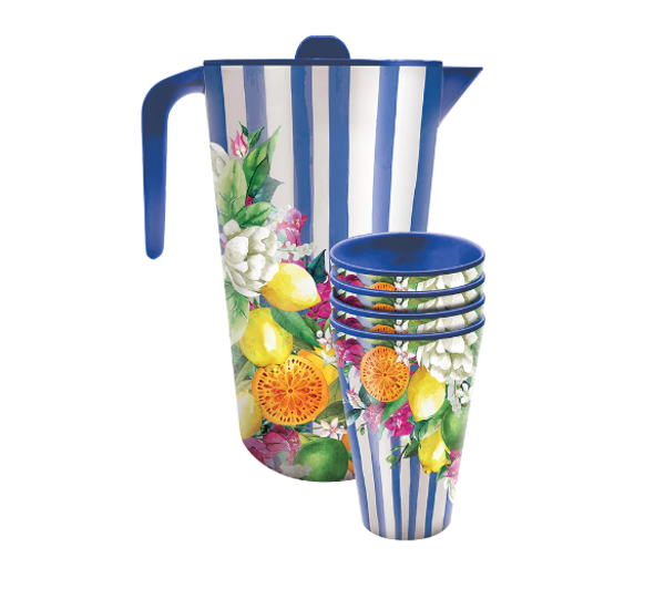 Melamine Jug Set - Amalfi Coast | Lisa Pollock