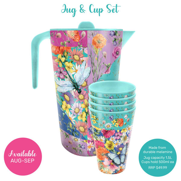 Melamine Jug Set - Wildflower Patch | Lisa Pollock