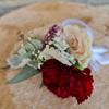 Burgundy Pink & White Bouquet | Buttonholes