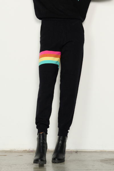 Rainbow Knit Pant - Black | Caju