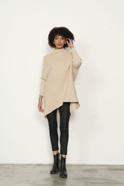 Bat Wing Tunic - Almond | Caju