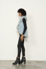 Knit Vest w/ Fur Trim - Blue | Caju