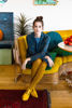 ‘Deco Mustard’ Merino Wool Tights | Tightology