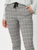 Crystal Check Jogger Pant - Silver | Threadz