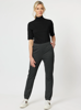 Textured Ponte Pant - Charcoal | Gordon Smith