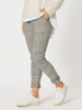 Cara Check Pant - Toffee | Threadz