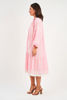 Molly Dress - Margot Emboidery - Pink | Naudic