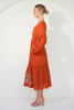 Burnt Orange Embroidered Maxi | Collectivo