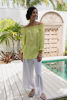 Shirring Off the Shoulder Top - Pine Lime | Seesaw