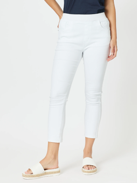 Bella Stretch Jean - White | Threadz