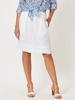 Ruffle Hem Skirt - White | Gordon Smith