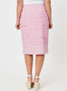 Charlie Cotton Twill Stretch Skirt - Pink | Gordon Smith