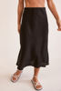 Bias Slip Skirt - Black | Seesaw