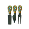 Knife Block - Charming Kookas/Gold | Lisa Pollock Art