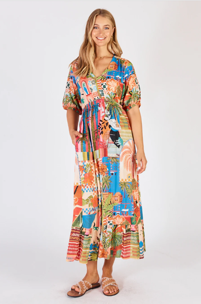 Jedda Midi Dress - Spice | Lula Life