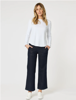 Hudson High Rise Wide Leg Jean - Dark Denim | Gordon Smith