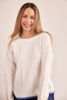 Cable Knit Sweater - Winter White | Seesaw
