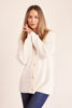 Button Thru Rib Cardigan - Winter White | Seesaw