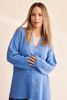 Button Thru Rib Cardigan - Denim | Seesaw