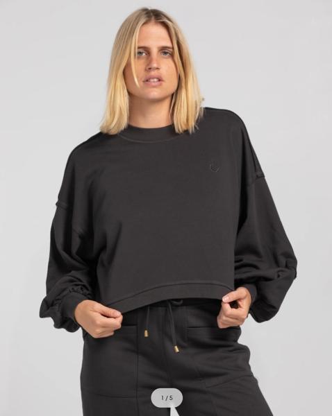 Guru Sweater - Washed Black | Boom Shanker