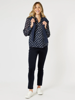 Harper Slim Leg Cord Pant - Navy | Gordon Smith