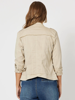 Military Denim Jacket - Natural | Threadz