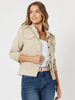 Military Denim Jacket - Natural | Threadz