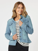 Military Denim Jacket - Denim | Threadz